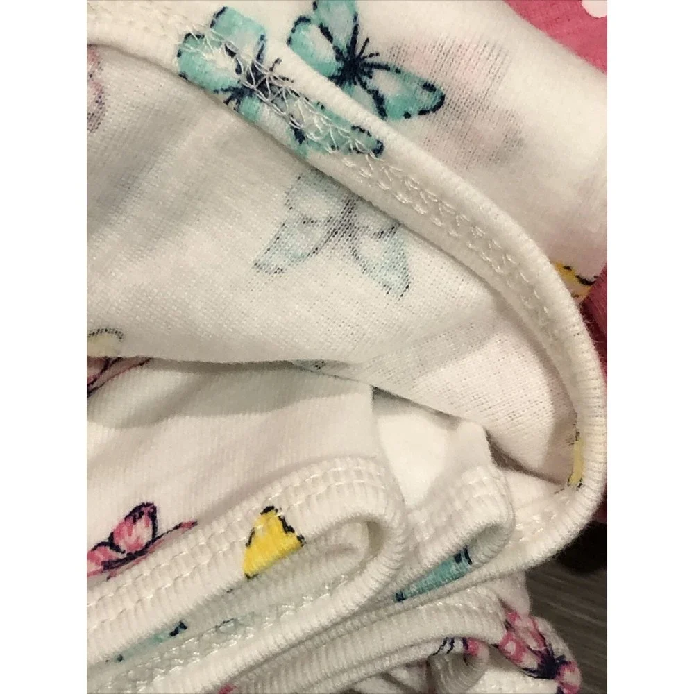 Carter's Receiving Swaddle Blanket Baby Girl Polka Dots Butterflies Pink…